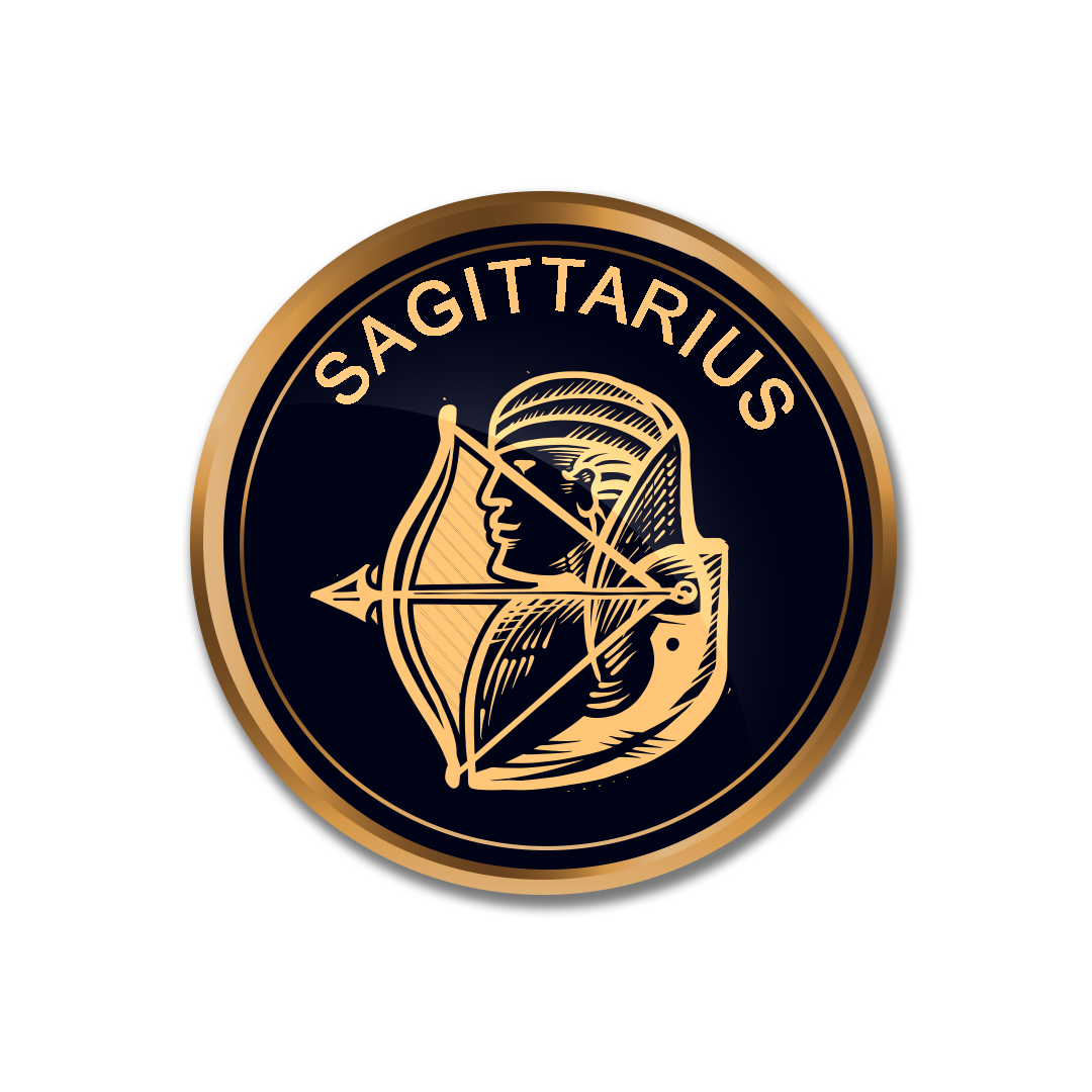 Sagittarius png, Golden Sagittarius symbol PNG, zodiac sign Sagittarius transparent png full hd images download